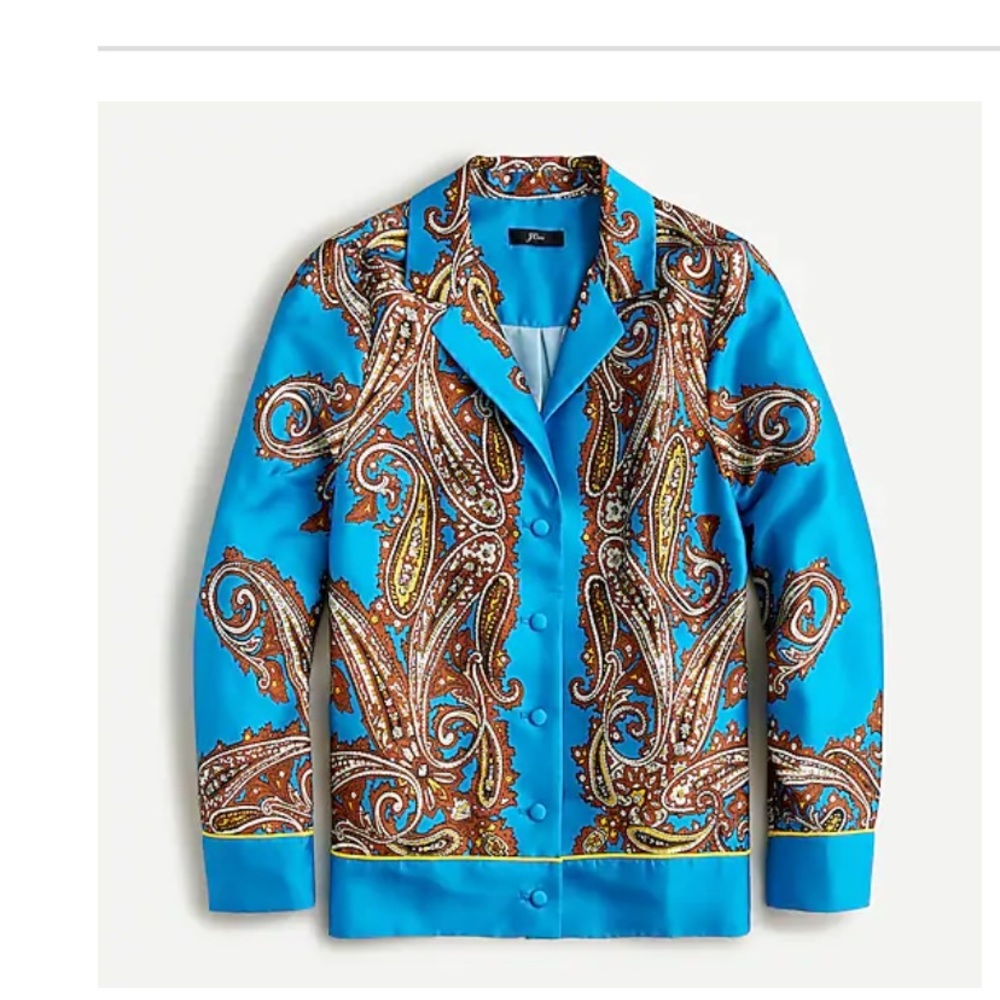 Drapery button up shirt in paisley print